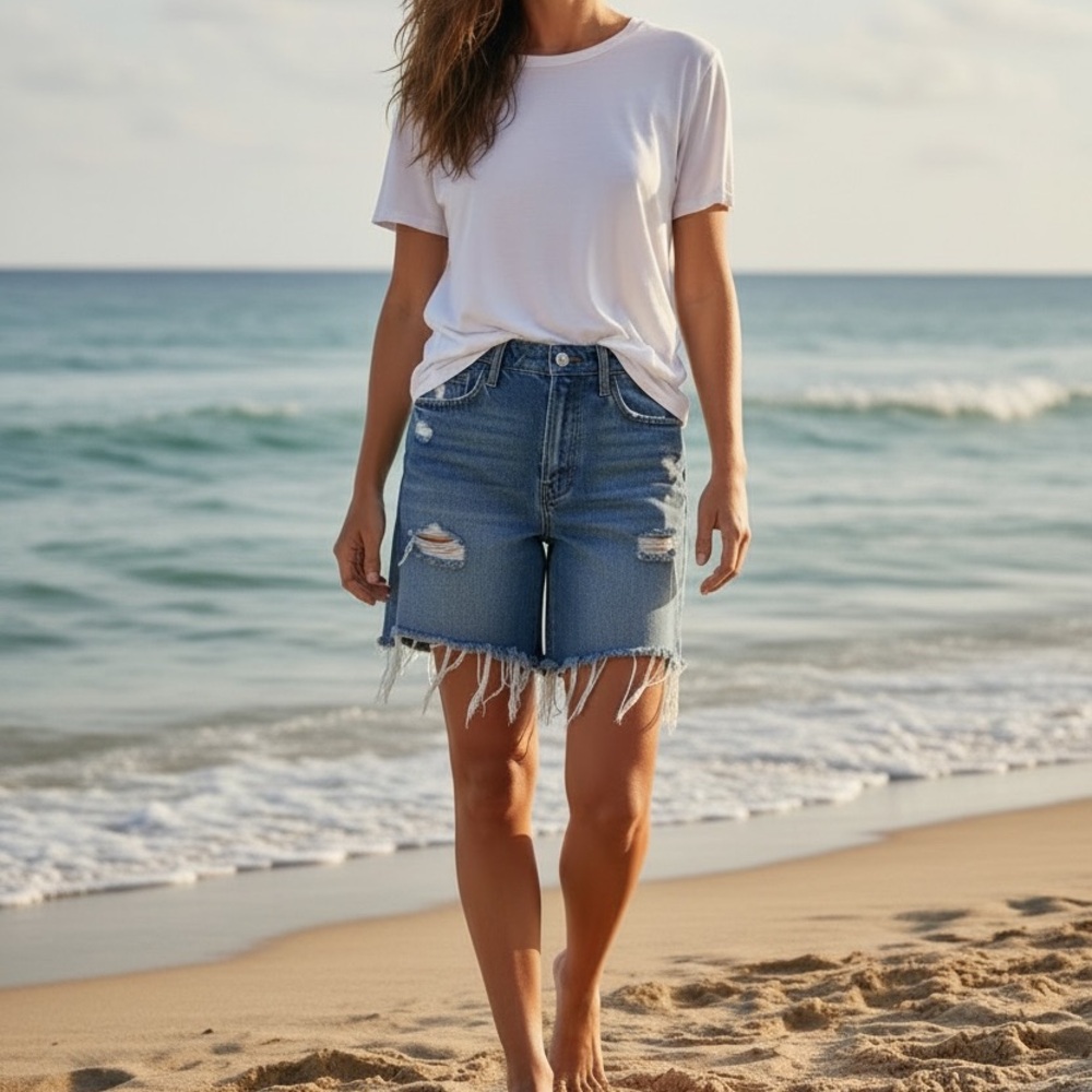 Altar’d State Distressed Denim Shorts S / 27